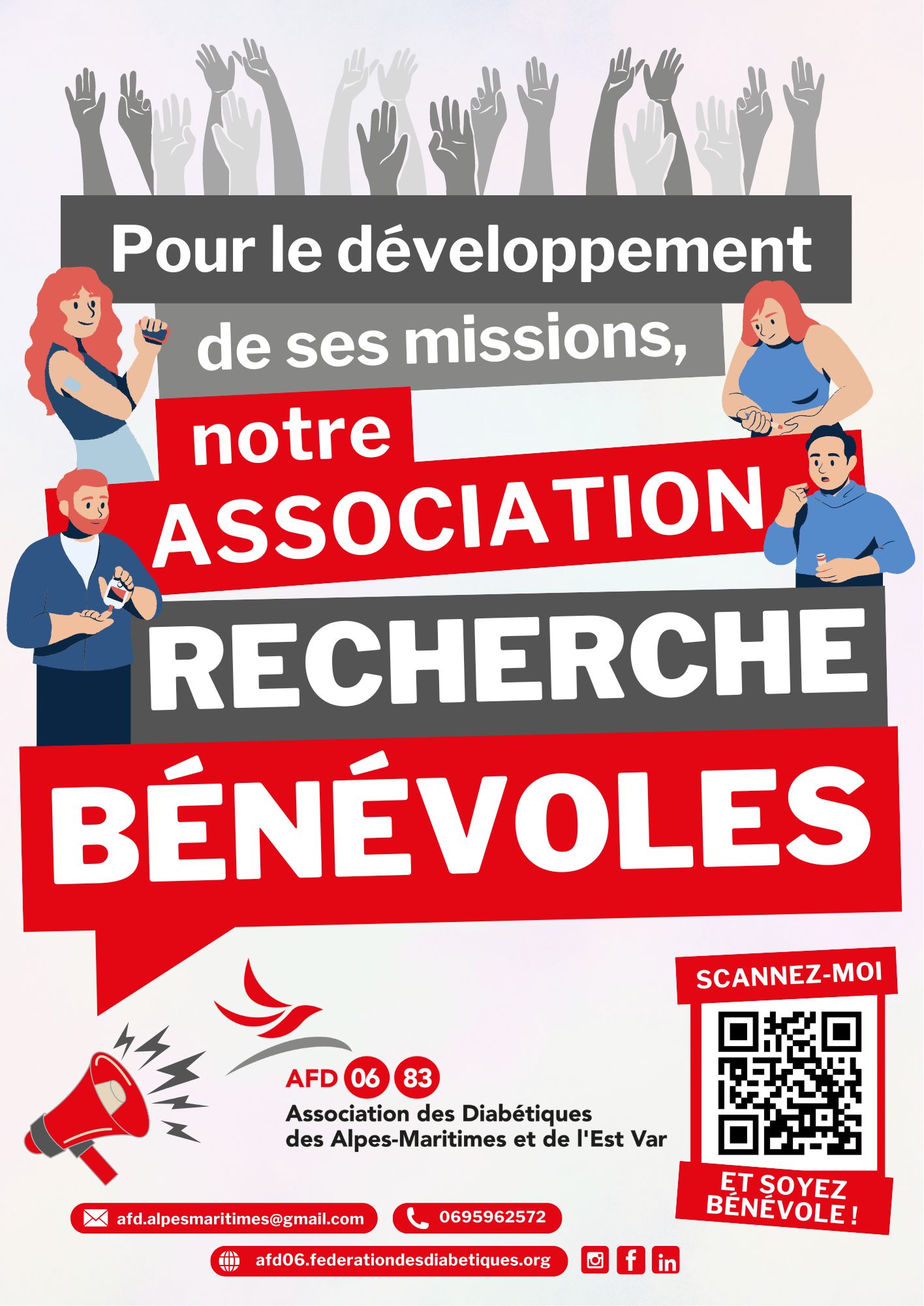 Affiche recherche bénévoles